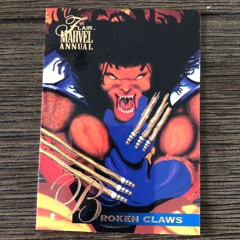 1995 Flair Marvel Annual Trading Card: Broken Claws # 39